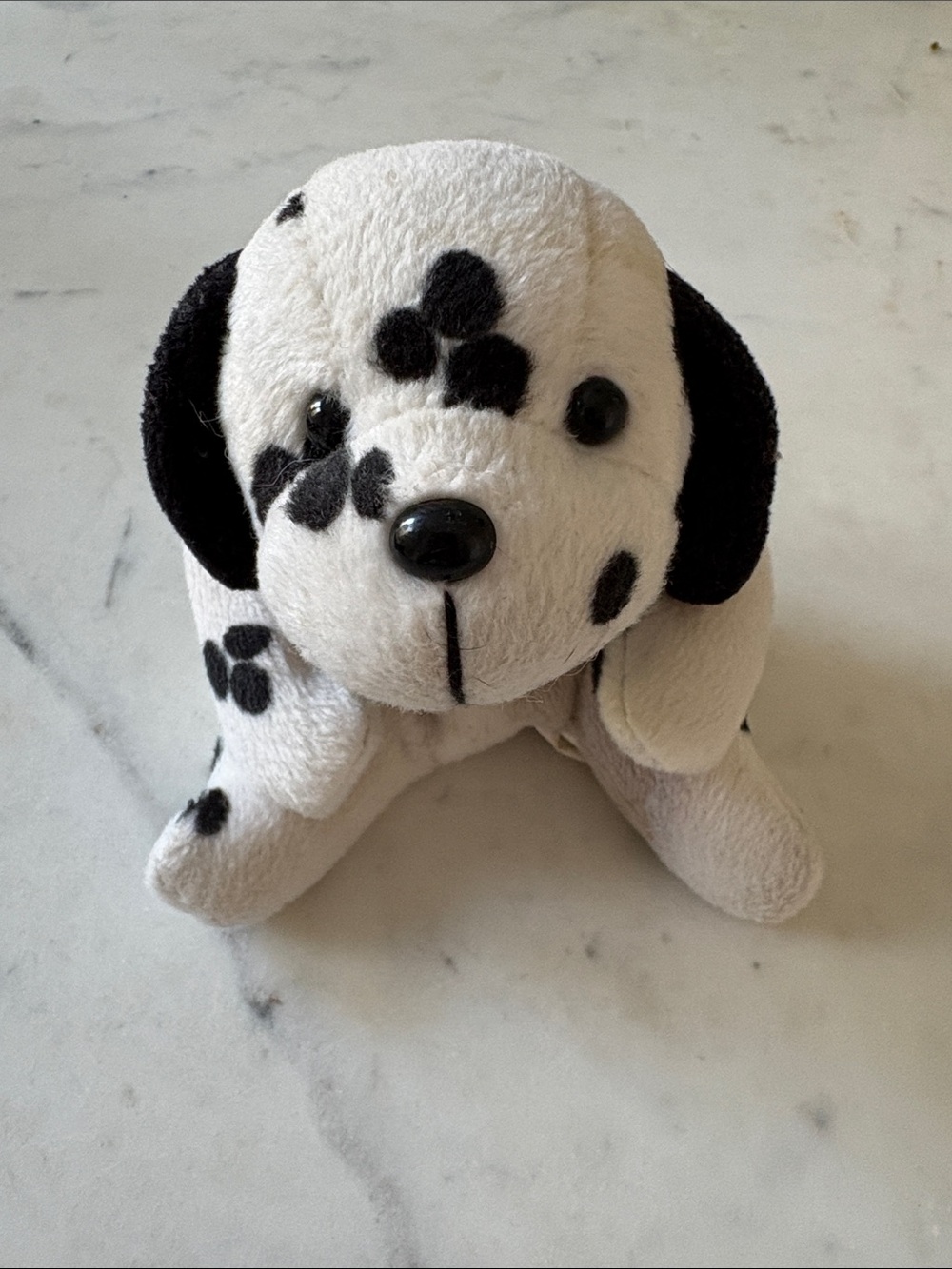 Plush Dalmatian Dog Toy - Black and White